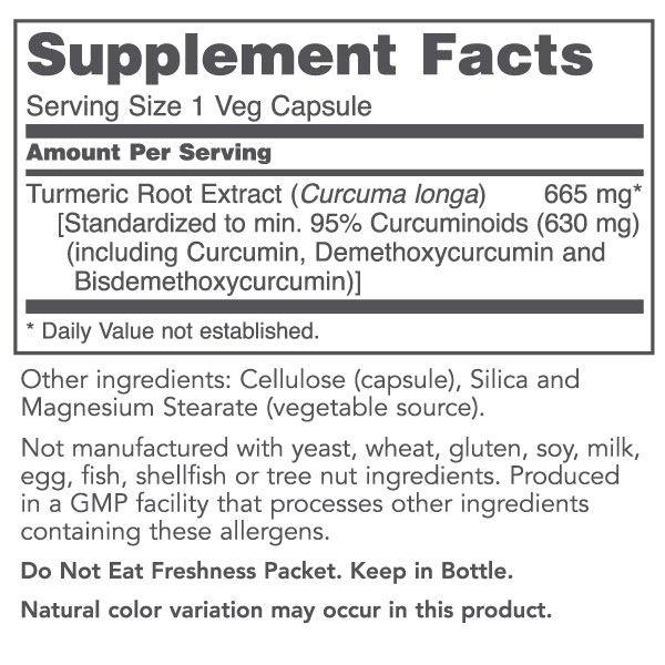 Curcumin 665 mg Protocol for Life Balance