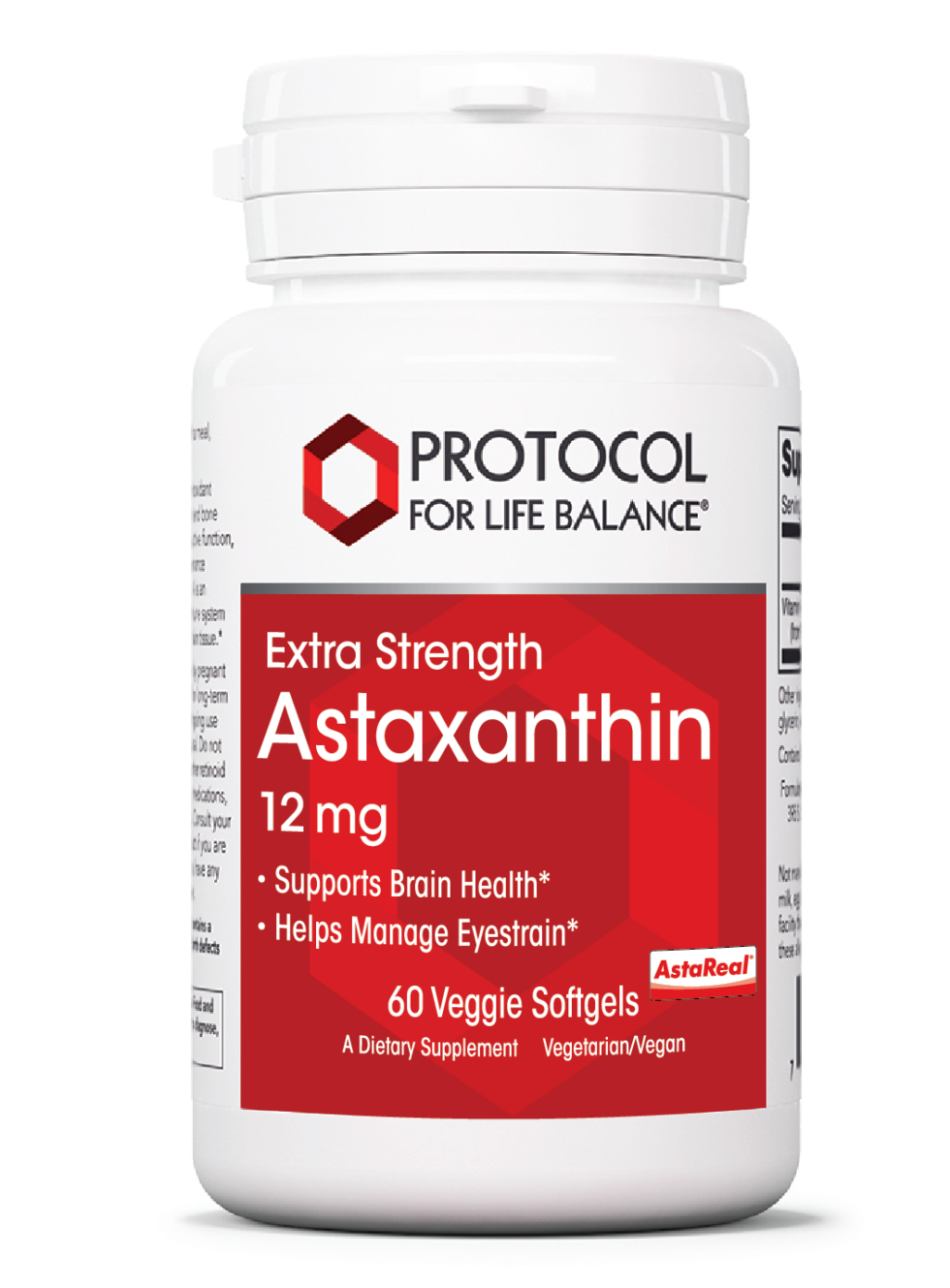 Astaxanthin 12 mg Extra Strength 12 mg Protocol for Life Balance